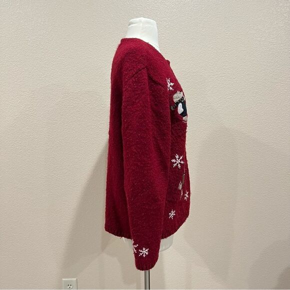 Croft & Barrow Skating Bears Silk Wool Sweater Size XL - Picture 5 of 13